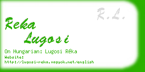 reka lugosi business card